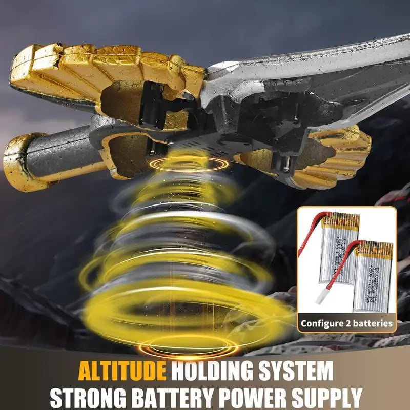 Flying Combat Sword - LED Levitating Rotating Toy with Gesture Control and Watch Remote Function
