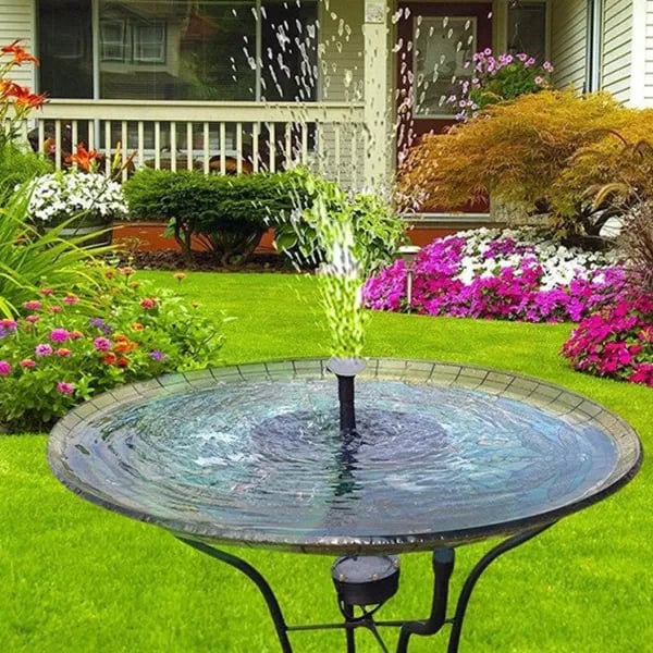 💧 50% OFF NOW! ☀️ Solar Fountain Bird Bath Pump – 1.4W Solar Panel, 4 Nozzles & Submersible for Pond, Garden & Pool 🐦