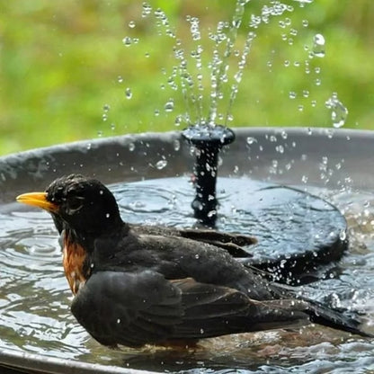 💧 50% OFF NOW! ☀️ Solar Fountain Bird Bath Pump – 1.4W Solar Panel, 4 Nozzles & Submersible for Pond, Garden & Pool 🐦