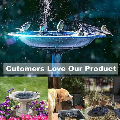 💧 50% OFF NOW! ☀️ Solar Fountain Bird Bath Pump – 1.4W Solar Panel, 4 Nozzles & Submersible for Pond, Garden & Pool 🐦